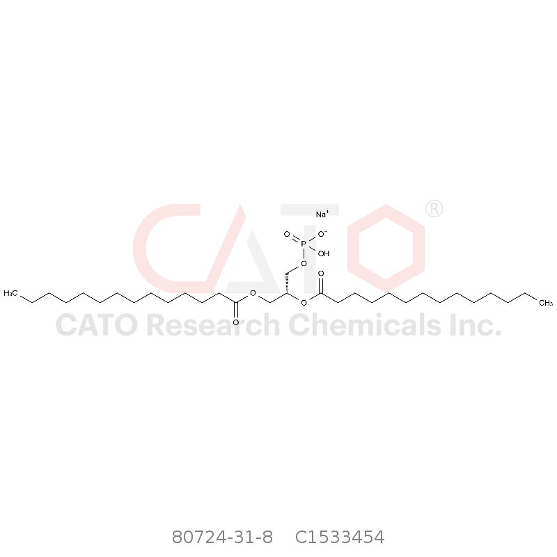 CAS No.:80724-31-8,1,2-二豆蔻酰-SN-甘油-3-磷酸单钠盐（DMPA）