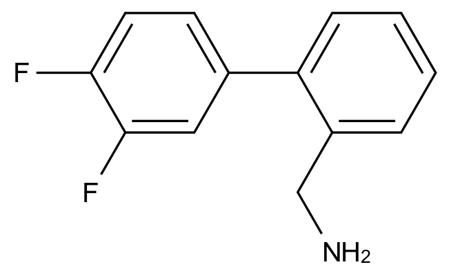 (3',4'-Difluoro-[1,1'-biphenyl]-2-yl)methanamine 结构式