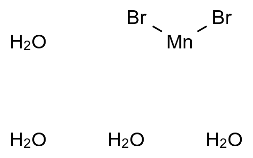 溴化锰(II) 四水合物 Manganese(II) bromide tetrahydrate CAS 10031-20-6 结构式 Chemical Structure