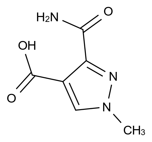 CAS No.:1006484-30-5,3-Carbamoyl-1-methyl-1H-pyrazole-4-carboxylic acid
