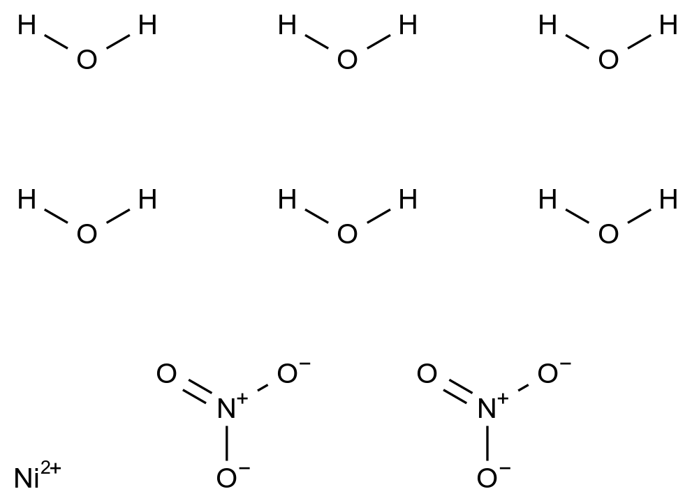Nickel(II) Nitrate Hexahydrate CAS 10171-09-2 chemical structure