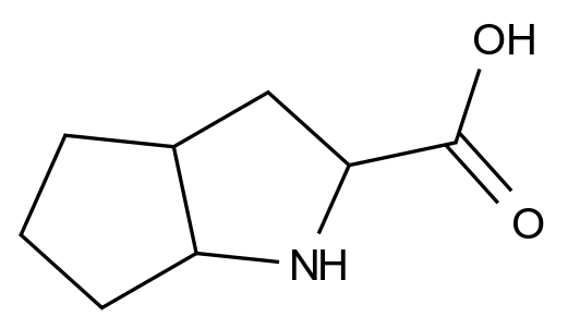 CAS No.:105307-53-7,(2R,3aR,6aR)-octahydrocyclopenta[b]pyrrole-2-carboxylic acid
(R)-Endo-cis-2-azabicyclo[3,3,0]octane-3-carboxylic acid
105307-53-7