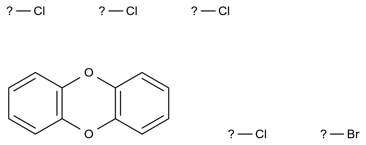  6-Bromo-1,2,3,4-tetrachlorodibenzo[b,d]furan CAS 109302-36-5 结构式 Chemical Structure