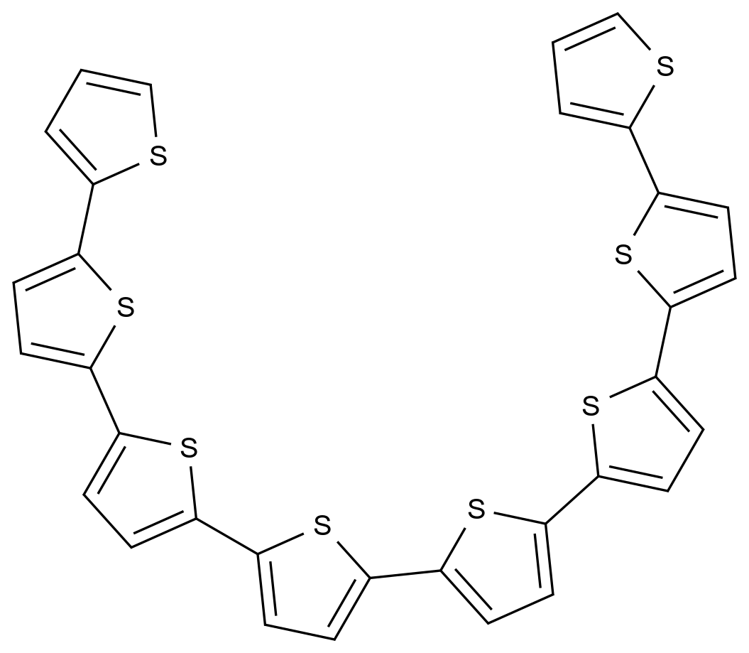  α-Octithiophene CAS 113728-71-5 结构式 Chemical Structure