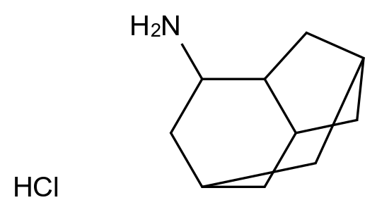 tricyclo[4.3.1.0^{3,8}]decan-4-amine hydrochloride tricyclo[4.3.1.0^{3,8}]decan-4-amine hydrochloride CAS 1177790-86-1 结构式 Chemical Structure