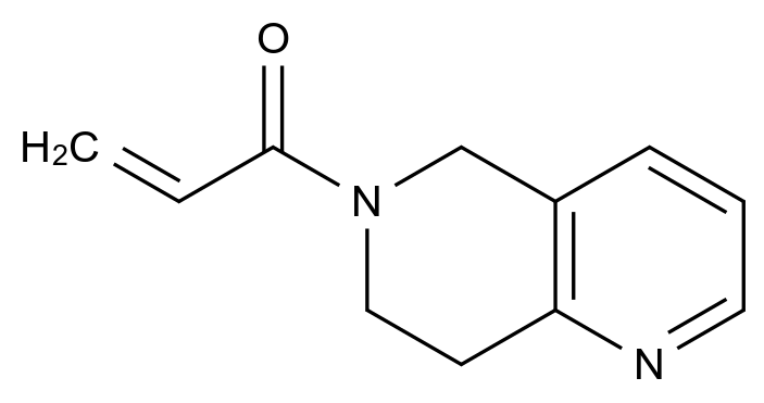  1-(5,6,7,8-Tetrahydro-1,6-naphthyridin-6-yl)prop-2-en-1-one CAS 1179512-57-2 结构式 Chemical Structure