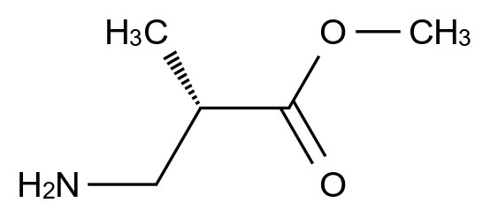  Methyl (S)-3-amino-2-methylpropanoate CAS 118138-56-0 结构式 Chemical Structure