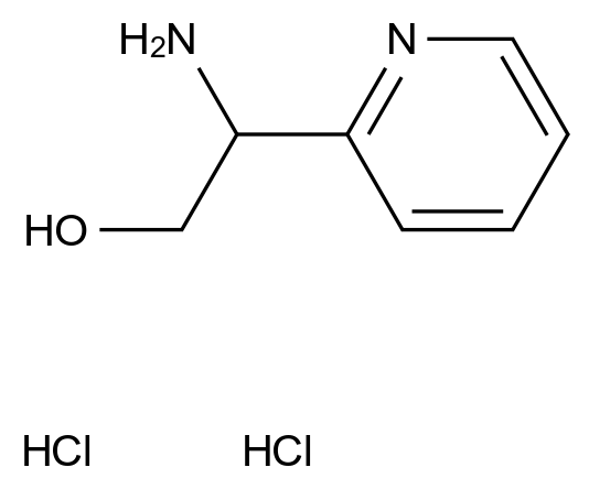 2-氨基-2-(2-吡啶基)乙醇二盐酸盐 2-Amino-2-(2-pyridyl)ethanol Dihydrochloride CAS 1187930-63-7 结构式 Chemical Structure