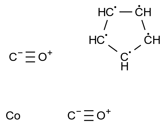 二羰基环戊二烯基钴 dicarbonylcyclopentadienylcobalt CAS 12078-25-0 结构式 Chemical Structure