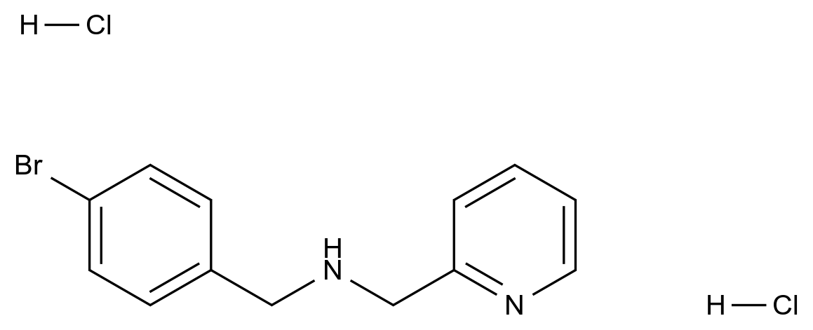  n-(4-Bromobenzyl)-1-(pyridin-2-yl)methanamine dihydrochloride CAS 1211183-86-6 结构式 Chemical Structure