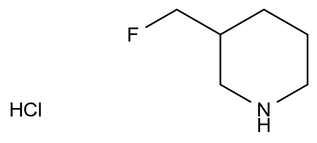  rac-3-(Fluoromethyl)piperidine Hydrochloride CAS 1241725-60-9 结构式 Chemical Structure