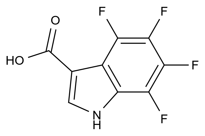 [124614-50-2]4,5,6,7-tetrafluoro-1H-indole-3-carboxylic acid