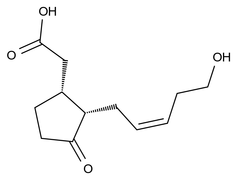 [124649-26-9]{(1R,2S)-2-[(2Z)-5-Hydroxy-2-penten-1-yl]-3-oxocyclopentyl}acetic acid