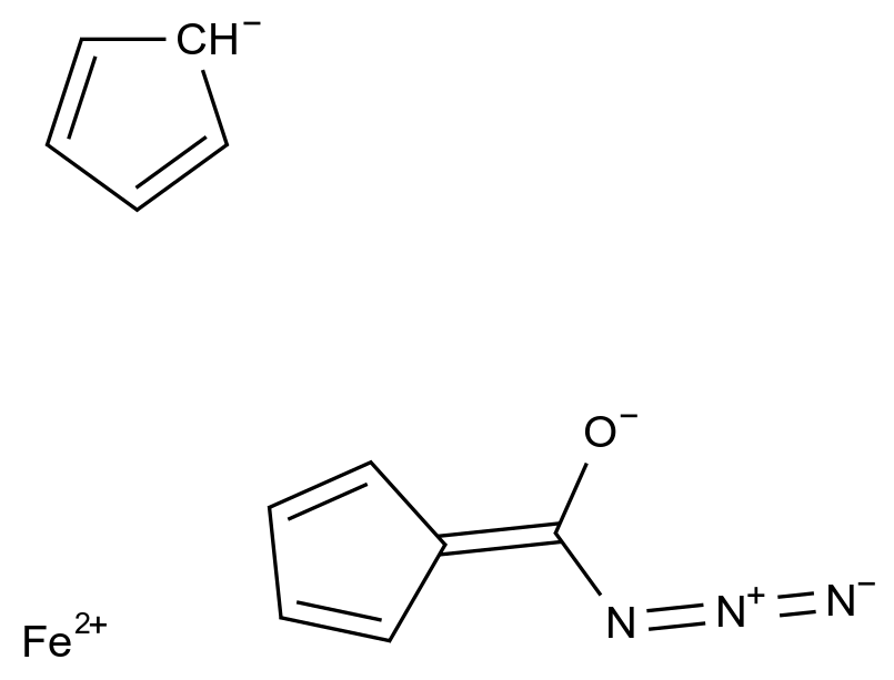 Ferrocenecarbonyl Azide CAS 1273-85-4 结构式 Chemical Structure
