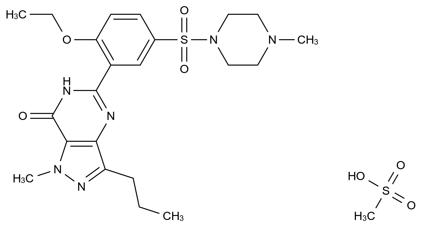 CAS No.:1308285-21-3,Sildenafil (Mesylate)