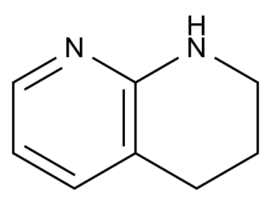 1,2,3,4-四氢-1,8-萘啶 1,2,3,4-Tetrahydro-1,8-naphthyridine CAS 13623-87-5 结构式 Chemical Structure
