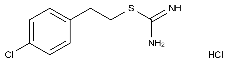 {[2-(4-chlorophenyl)ethyl]sulfanyl}methanimidamide hydrochloride {[2-(4-chlorophenyl)ethyl]sulfanyl}methanimidamide hydrochloride CAS 136389-70-3 结构式 Chemical Structure