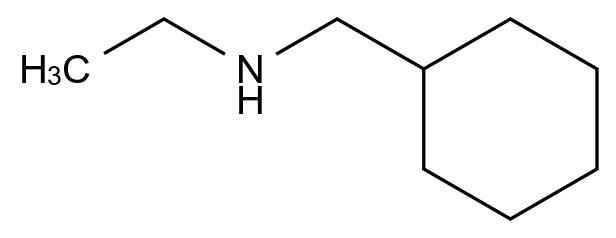  n-(Cyclohexylmethyl)ethanamine CAS 14002-08-5 结构式 Chemical Structure