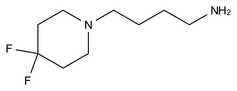  4-(4,4-Difluoropiperidin-1-yl)-butylamine CAS 1416352-16-3 结构式 Chemical Structure