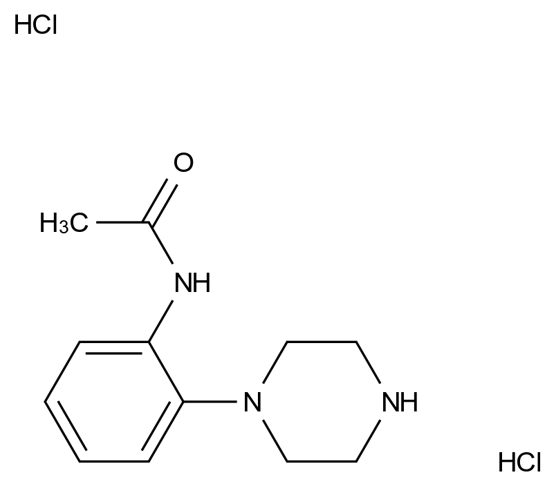  N-(2-(piperazin-1-yl)phenyl)acetamide dihydrochloride CAS 1417635-85-8 结构式 Chemical Structure