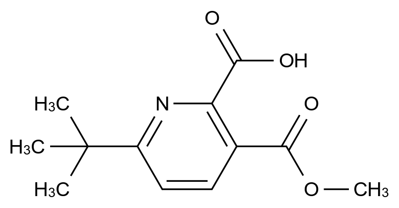 CAS No.:1443287-09-9,6-(tert-Butyl)-3-(methoxycarbonyl)picolinic acid