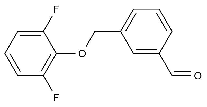  3-((2,6-Difluorophenoxy)methyl)benzaldehyde CAS 1443324-97-7 结构式 Chemical Structure