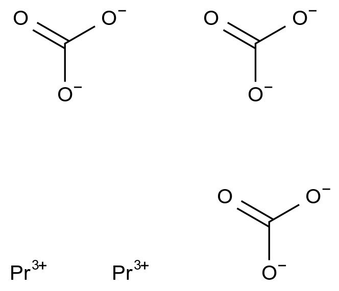  Praseodymium(III) carbonate CAS 5895-45-4 结构式 Chemical Structure