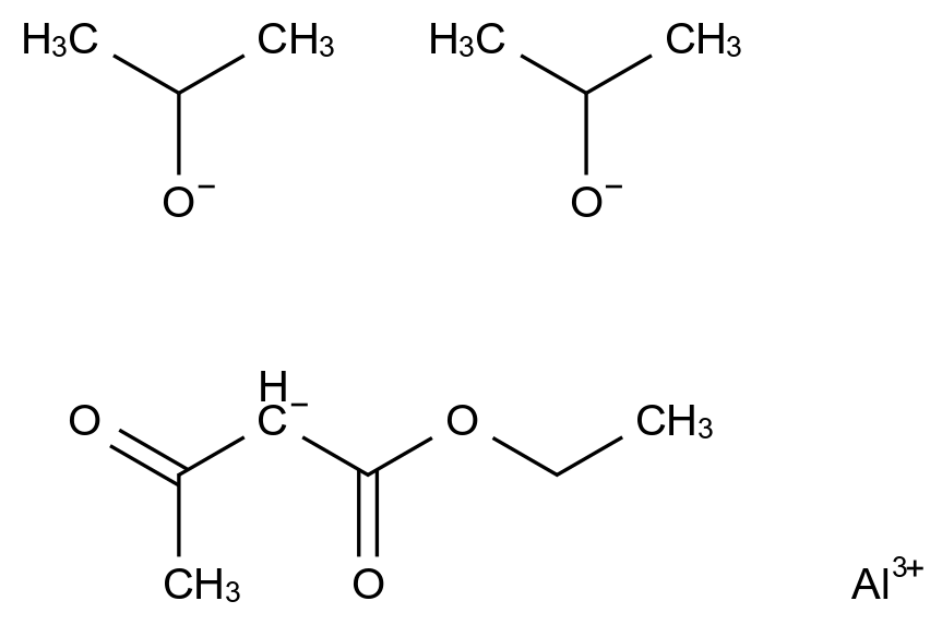  Aluminum, [ethyl 3-(oxo-κO)butanoato-κO′]bis(2-propanolato)-, (T-4)- CAS 14782-75-3 结构式 Chemical Structure