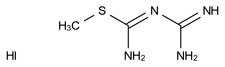  N-Guanyl-S-Methyl-Isothiourea Hydroiodide CAS 14945-92-7 结构式 Chemical Structure