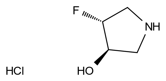 (3R,4R)-4-氟吡咯烷-3-醇盐酸盐 (3R,4R)-4-Fluoropyrrolidin-3-ol Hydrochloride CAS 1523530-25-7 结构式 Chemical Structure