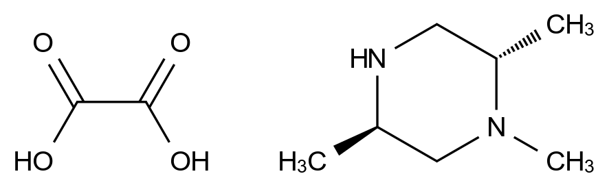  (2S,5R)-1,2,5-Trimethylpiperazine oxalic acid CAS 1523541-99-2 结构式 Chemical Structure