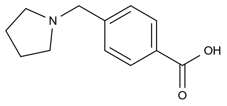  4-(Pyrrolidin-1-ium-1-ylmethyl)benzoate CAS 159691-25-5 结构式 Chemical Structure