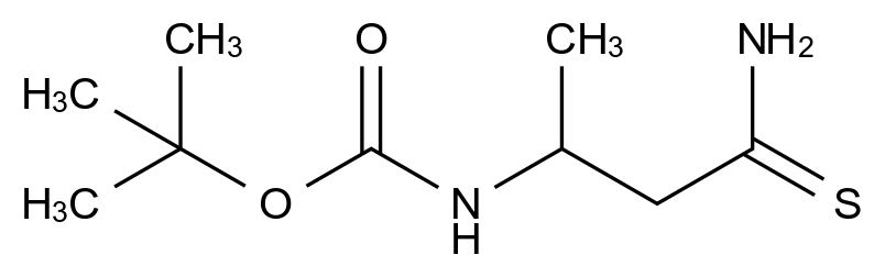  Tert-butyl (4-amino-4-thioxobutan-2-yl)carbamate CAS 159877-49-3 结构式 Chemical Structure
