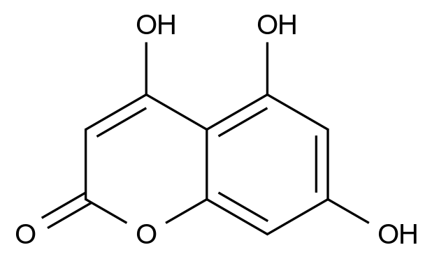  4,5,7-Trihydroxy-2h-chromen-2-one CAS 17575-26-7 结构式 Chemical Structure