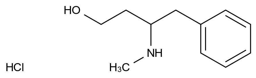  3-(Methylamino)-4-phenylbutan-1-ol hydrochloride CAS 1803610-35-6 结构式 Chemical Structure
