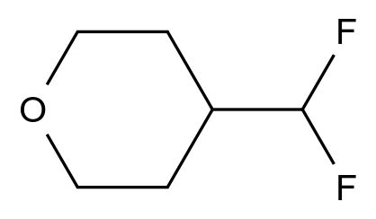  4-(Difluoromethyl)tetrahydro-2H-pyran CAS 1820618-46-9 结构式 Chemical Structure