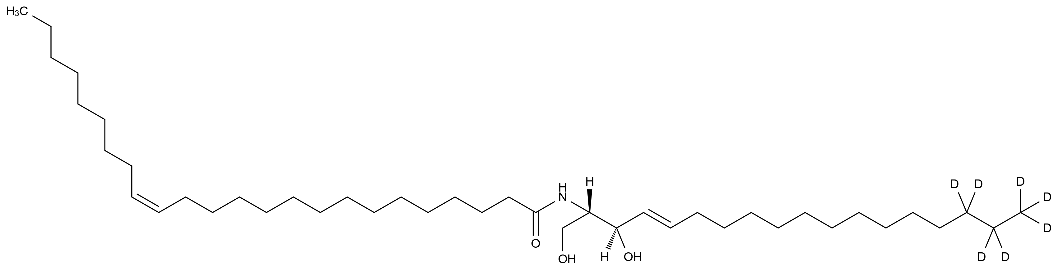 C24:1 神经酰胺-d7 (d18:1-d7/24:1 (15Z)) C24:1 Ceramide-d7 (d18:1-d7/24:1 (15Z)) CAS 1840942-16-6 结构式 Chemical Structure