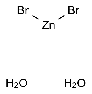 溴化锌 二水合物 Zinc bromide dihydrate CAS 18921-13-6 结构式 Chemical Structure
