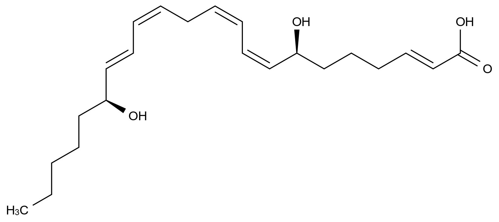  (7S,8Z,10Z,13Z,15E,17S)-7,17-dihydroxydocosa-2,8,10,13,15-pentaenoic acid CAS 887752-13-8 结构式 Chemical Structure