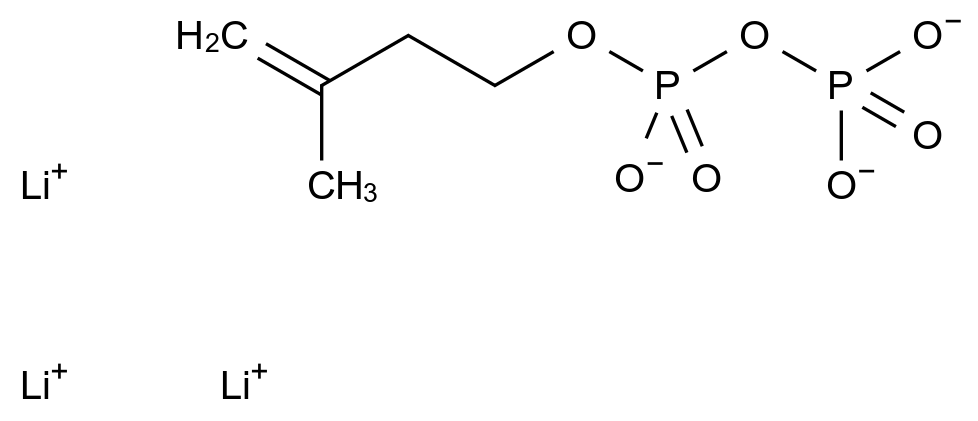 异戊烯焦磷酸盐 三锂盐 Isopentenyl pyrophosphate trilithium salt CAS 18687-43-9 结构式 Chemical Structure