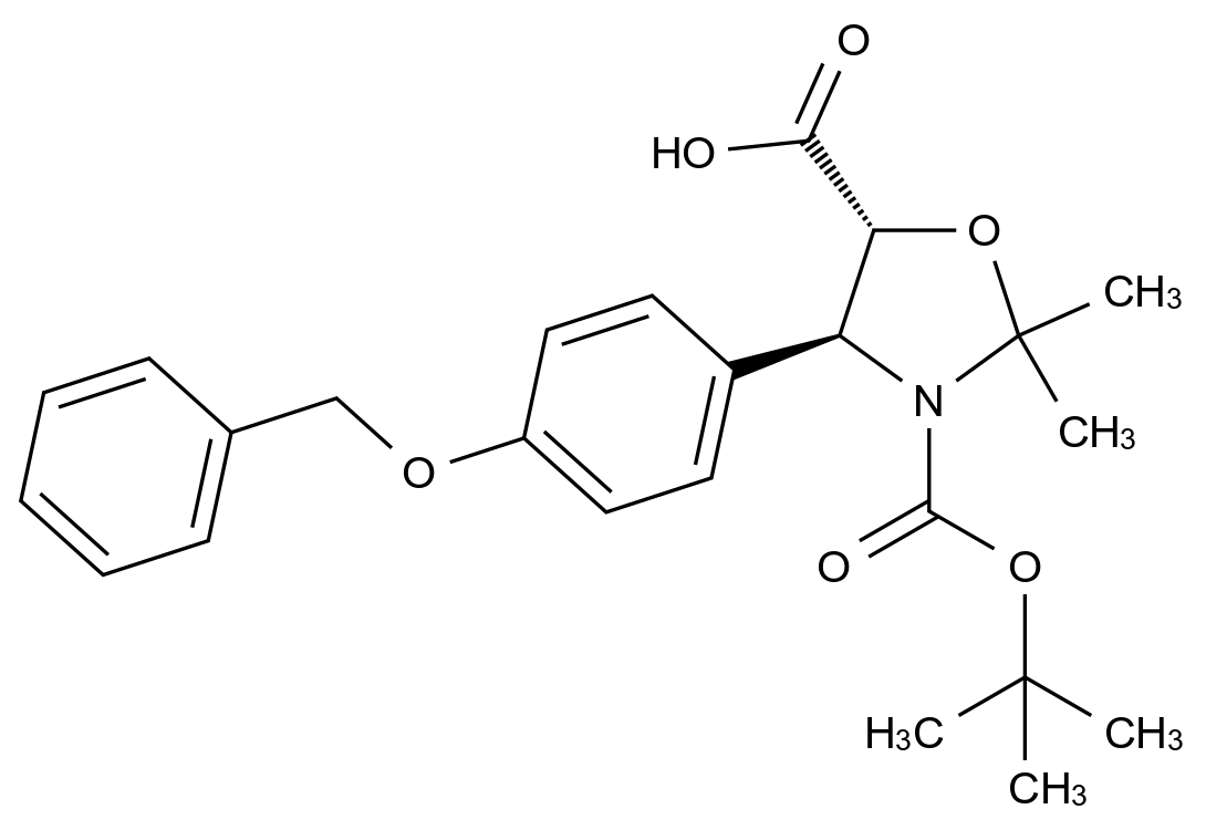 CAS No.:382596-28-3,(4S,5R)-2,2-Dimethyl-4-[4-(phenylmethoxy)phenyl]-3,5-oxazolidinedicarboxylic Acid 3-(1,1-Dimethylethyl) Ester