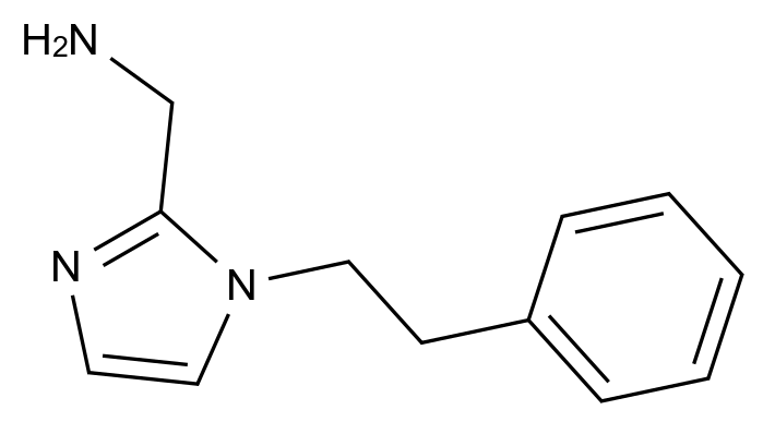  [1-(2-phenylethyl)-1h-imidazol-2-yl]methanamine CAS 933722-03-3 结构式 Chemical Structure