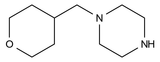 1-((Tetrahydro-2H-pyran-4-yl)methyl)piperazine CAS 787518-60-9 结构式 Chemical Structure