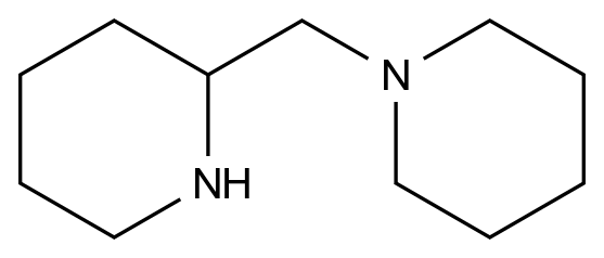  1-(Piperidin-2-ylmethyl)piperidine CAS 81310-55-6 结构式 Chemical Structure