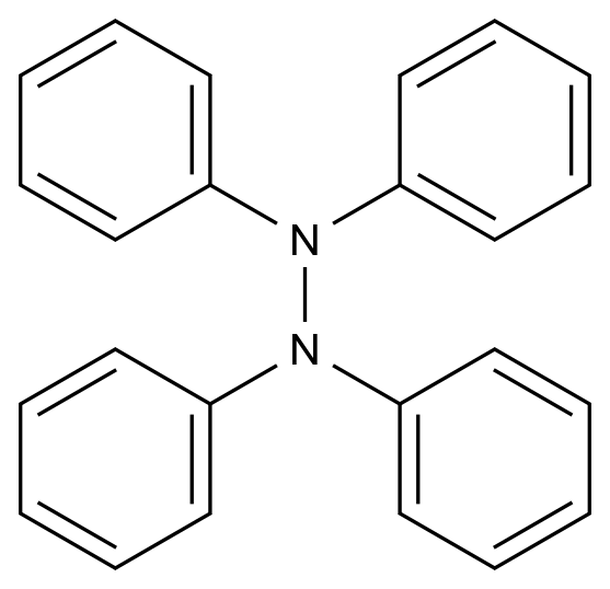 1,1,2,2-Tetraphenylhydrazine CAS 632-52-0 chemical structure