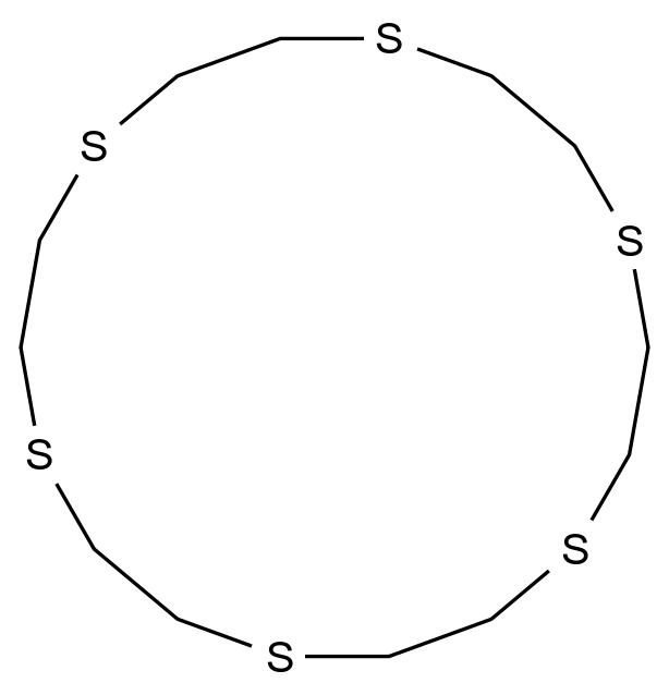  1,4,7,10,13,16-Hexathiacyclooctadecane CAS 296-41-3 结构式 Chemical Structure