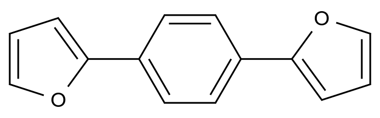  1,4-Di(furan-2-yl)benzene CAS 34121-64-7 结构式 Chemical Structure