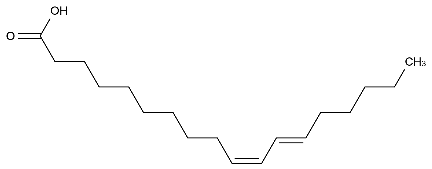  10-cis,12-trans-Linoleic Acid CAS 2420-44-2 结构式 Chemical Structure