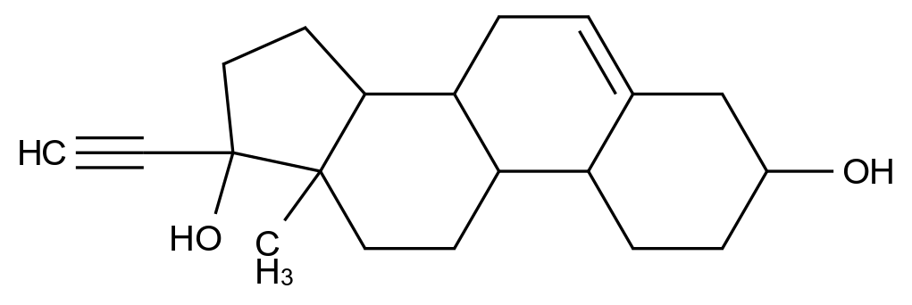 CAS No.:19913-33-8,13-Ethyl-18,19-dinorpregn-5-en-20-yne-3ß,17ß-diol