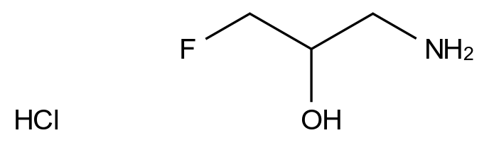 1-Amino-3-fluoro-2-propanol Hydrochloride CAS 53460-74-5 chemical structure